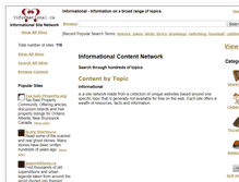 Tablet Screenshot of informational.ca